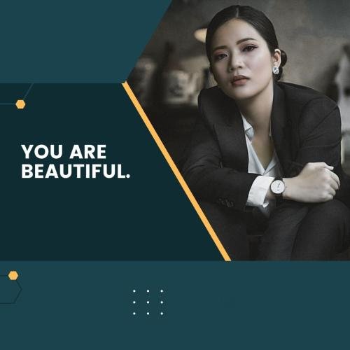 You Are Beautiful Image Card