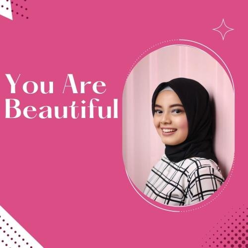 A girl covering her head with hijab looking very beautiful