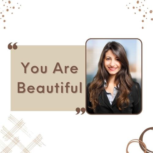 Girl in black dress looks beautiful