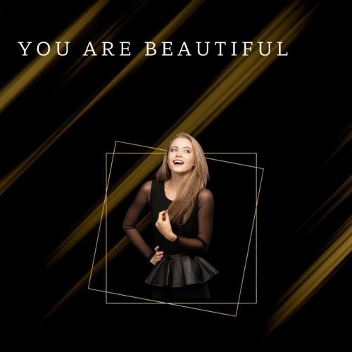 Girl in black dress looks beautiful