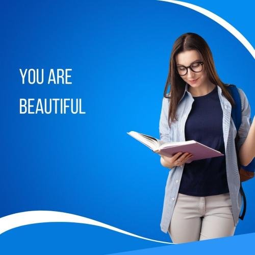 A girl reading a book looks beautiful.