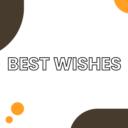 Best Wishes, simple wish card for a friend.