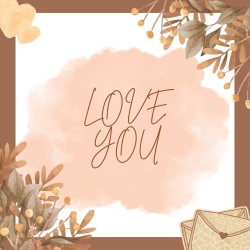 Love you on wish card.