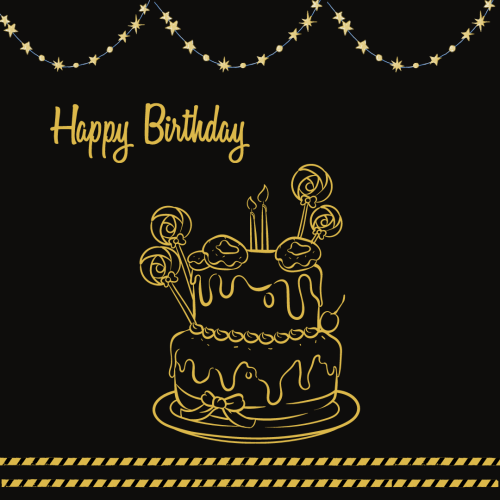 Balloons message happy birthday