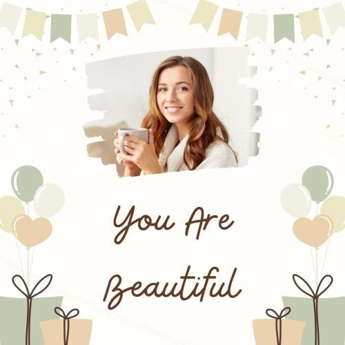 Girl looking beautiful while drinking tea