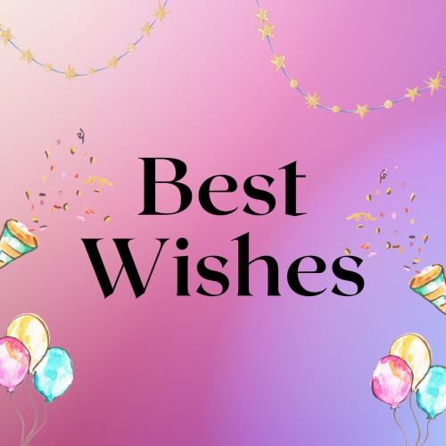 Neon background birthday theme design, Best Wishes.