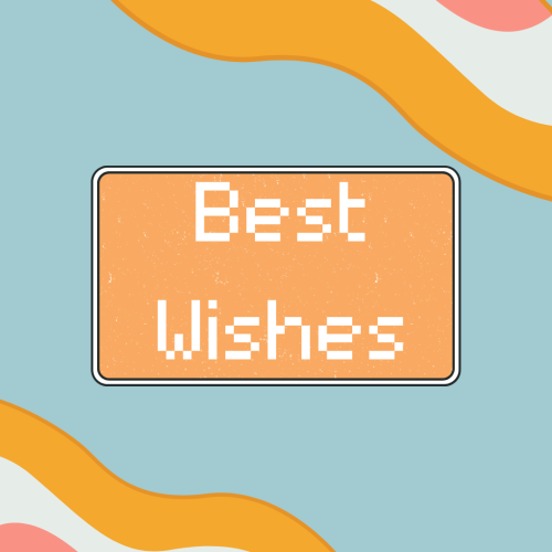 Elegant wish card design, Best Wishes.