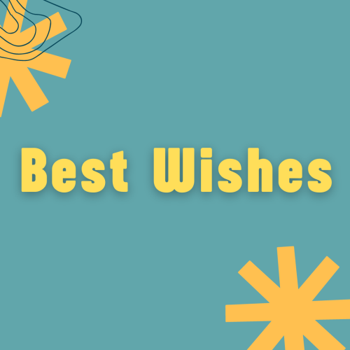 Simple wish card design, Best Wishes.