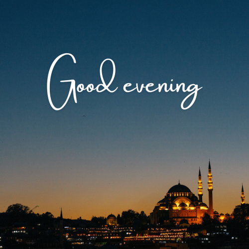 Blue sky good evening