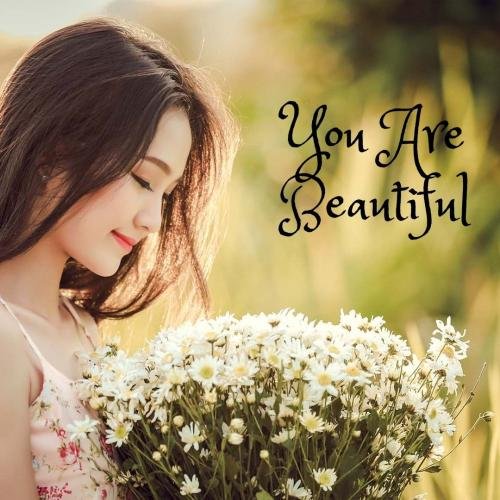 Girl and flower is so beautiful