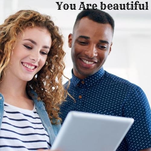 Couple looks beautiful