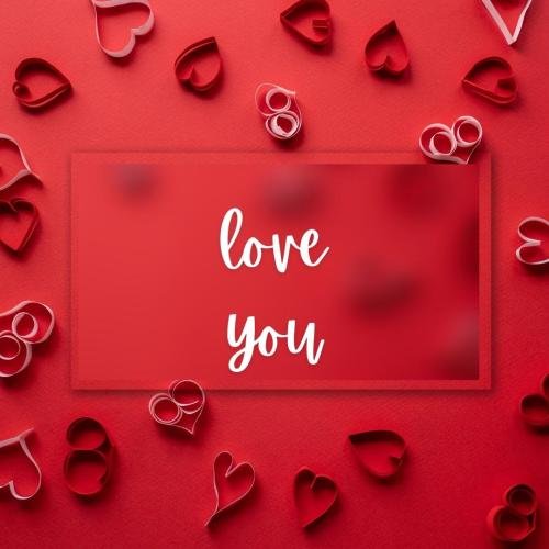 Red hearts back on wish card, Love you.