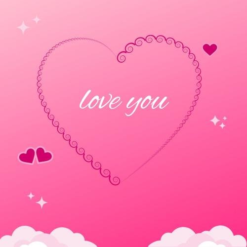 Pink back on wish card Love you