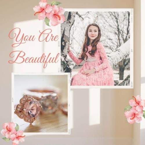 Girl looking beautiful in pink dress
