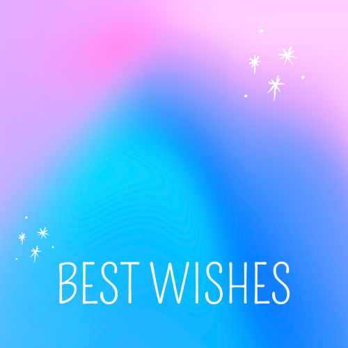 Colorful wish card design, Best Wishes.