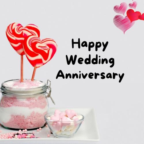 Happy Wedding Anniversary Image Card For Wishing 