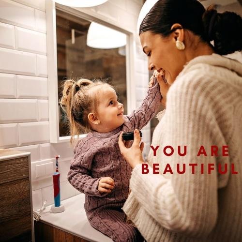 Mother is happy with baby, both looking so beautiful