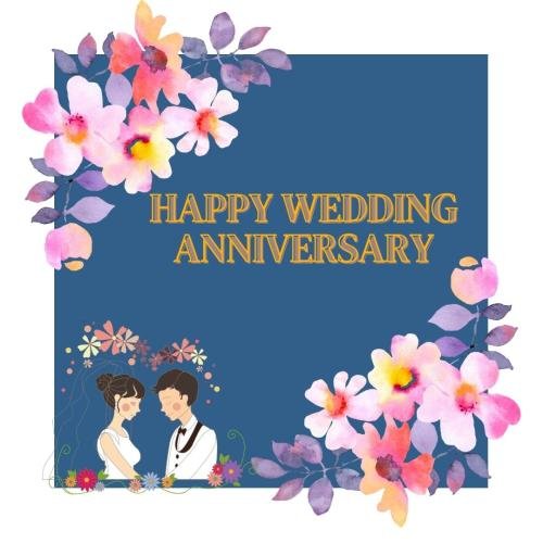 Happy wedding anniversary wall post