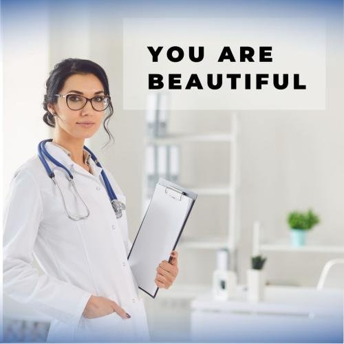 The doctor looks very beautiful with her stethoscope.