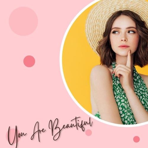 Pose of the girl is beautiful