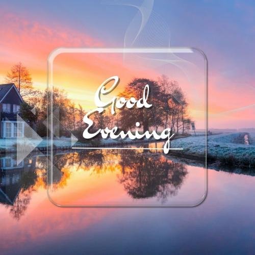 Colorful back on wish card GOOD EVENING