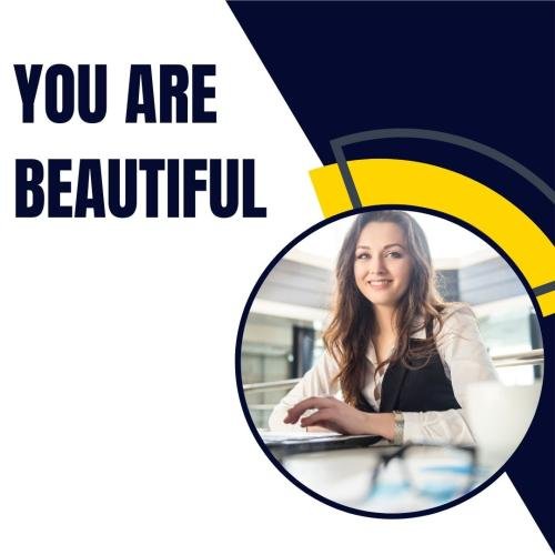 Girl looks beautiful by his brown hair.