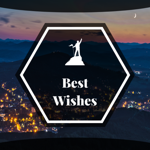 Best Wishes, wish card for a friend.