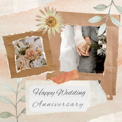 Couple image  on happy wedding anniversary