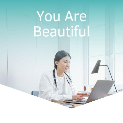 Lady Doctor looking beautiful while typing on laptop