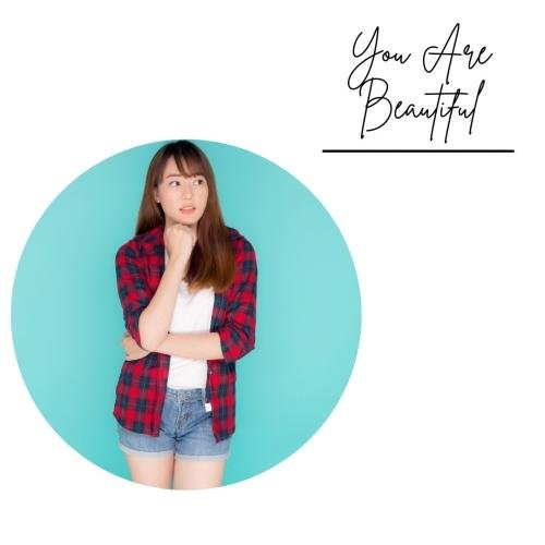 A girl looks beautiful in a dress.