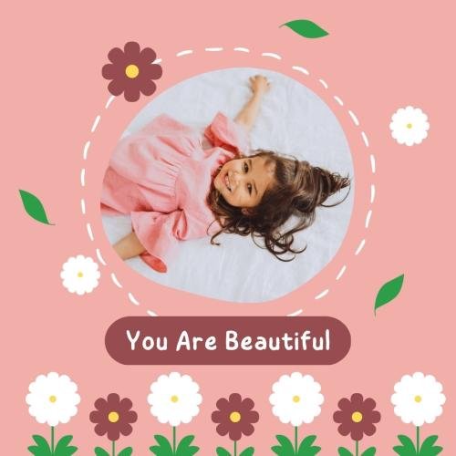 A baby looking so beautiful in a pink background image.