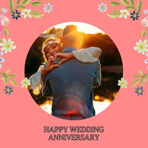 Couple love on happy wedding anniversary
