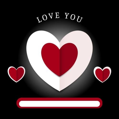 Simple black back on wish card Love you.