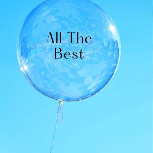 All-The-Best-Sky Blue Color Card For Wishing