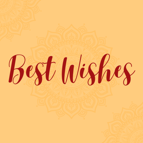 Pink and white balloons on a wish card, Best Wishes.