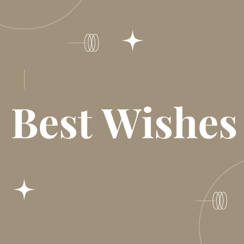 Best Wishes, simple wish card.