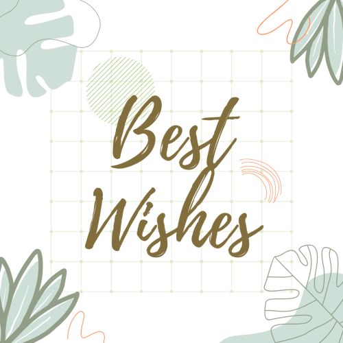 Wish card, Best Wishes.