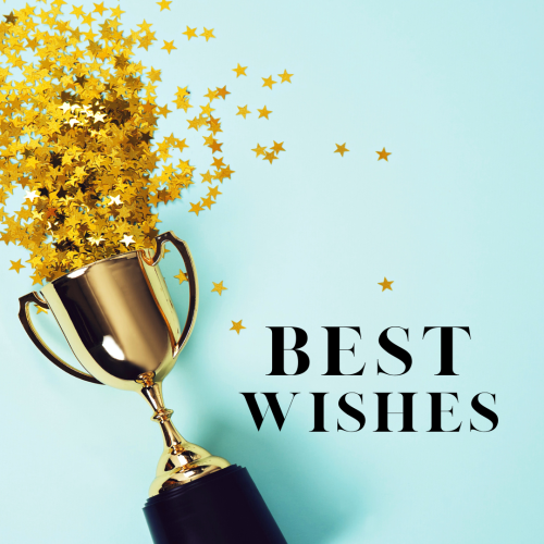 Lots of gold stars in cup, Best Wishes.