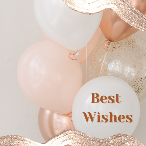 A man holding a sparkle in his hand, Best Wishes.