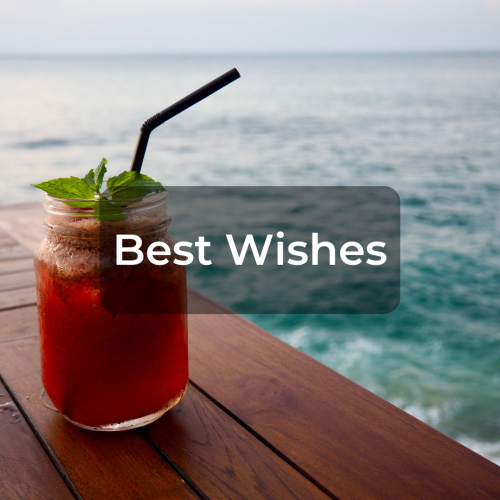 A drink place on a sea view, Best Wishes.