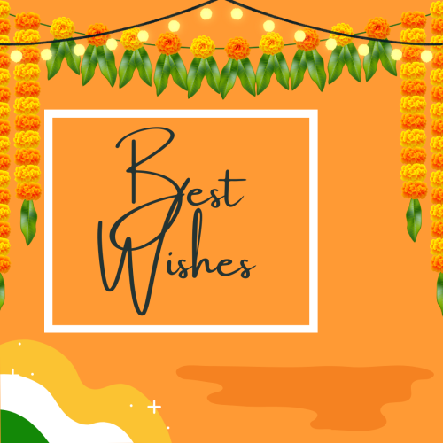 Beautiful traditional wish card for a friend, Best Wishes. 