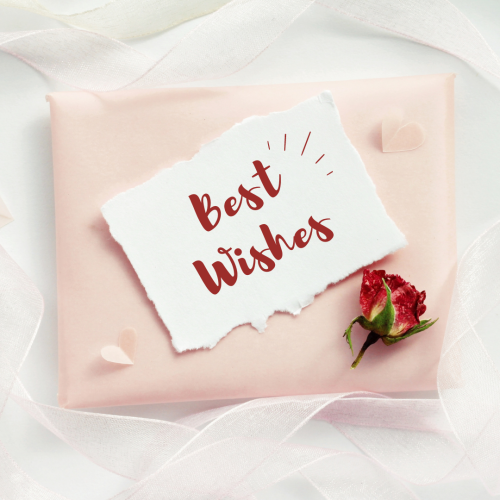 Best Wishes, best wishes written on a paper.