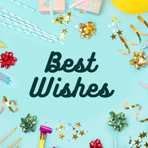 Lots of birthday decoration items, Best Wishes.