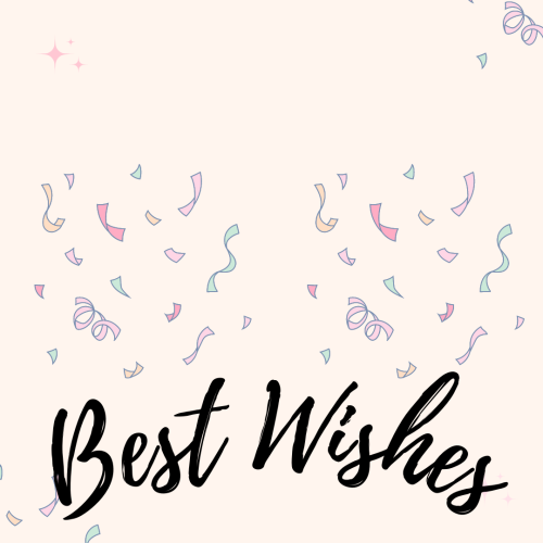 Best Wishes, a wish card for wishing someone.