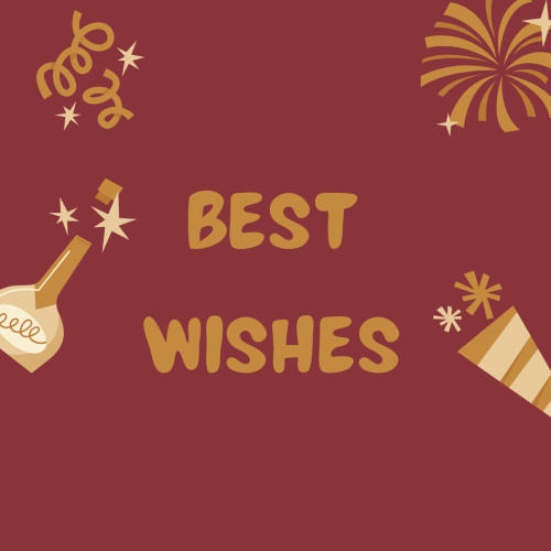 Best Wishes, simple wish card.