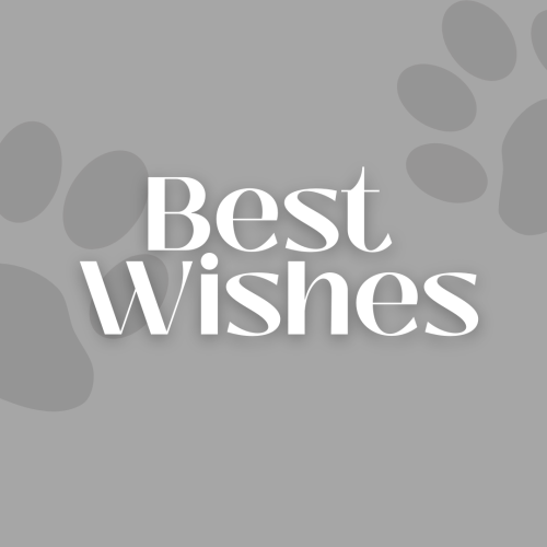 Grey background, Best Wishes.