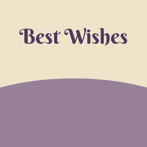 Elegant and beautiful wish card, Best Wishes.
