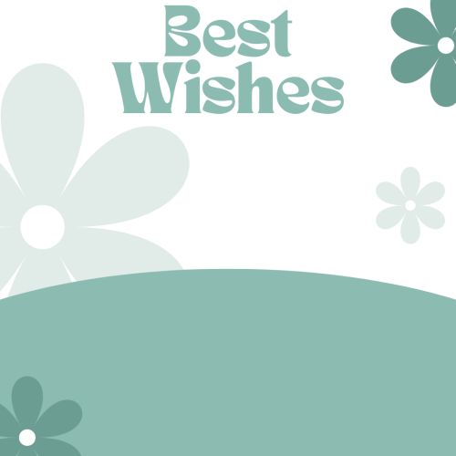 Best wishes, a cup of a candle.