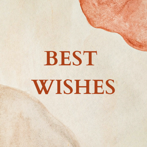 Best Wishes, wish card.