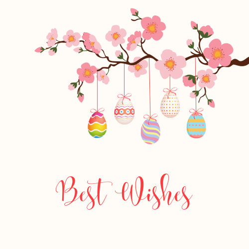 Egg hanging with the tree, Best Wishes.